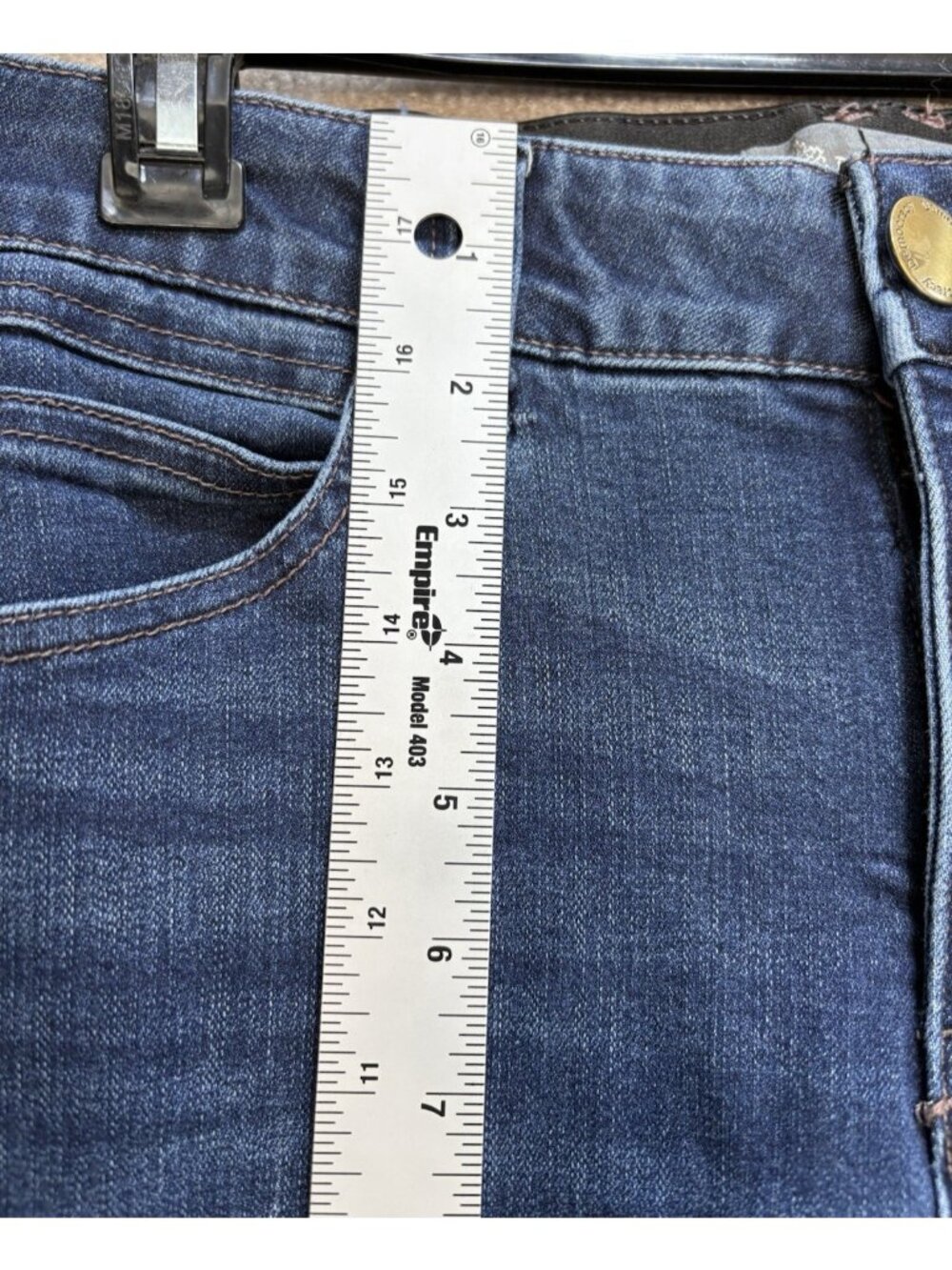 Democracy “Ab” Technology Women’s Jeans Blue Size 10 51% Cotton Gently Used - Picture 8 of 12